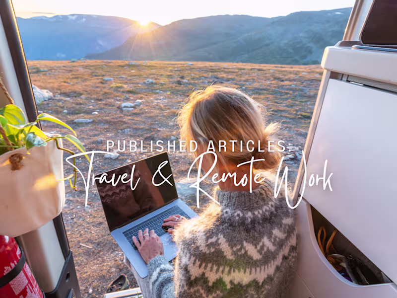 Cover image for Published Articles: Travel and Remote Work