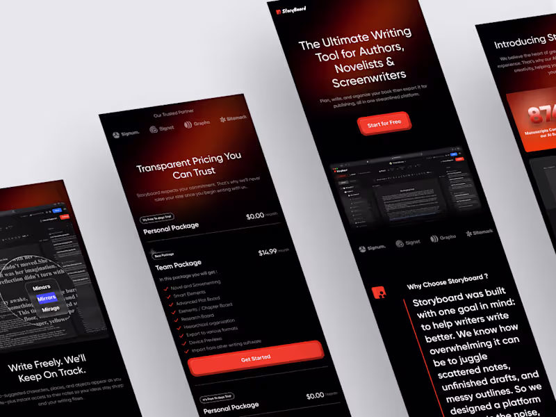 Cover image for UI Responsive SaaS Website Design