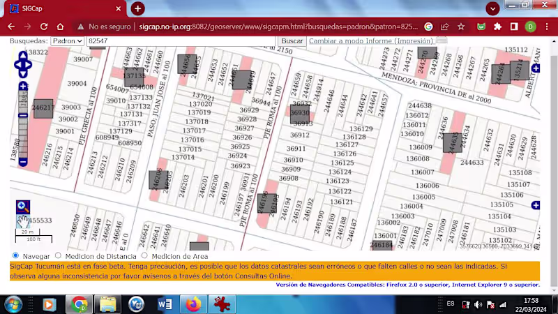 Cover image for Database Management for Municipality of San Miguel de Tucumán