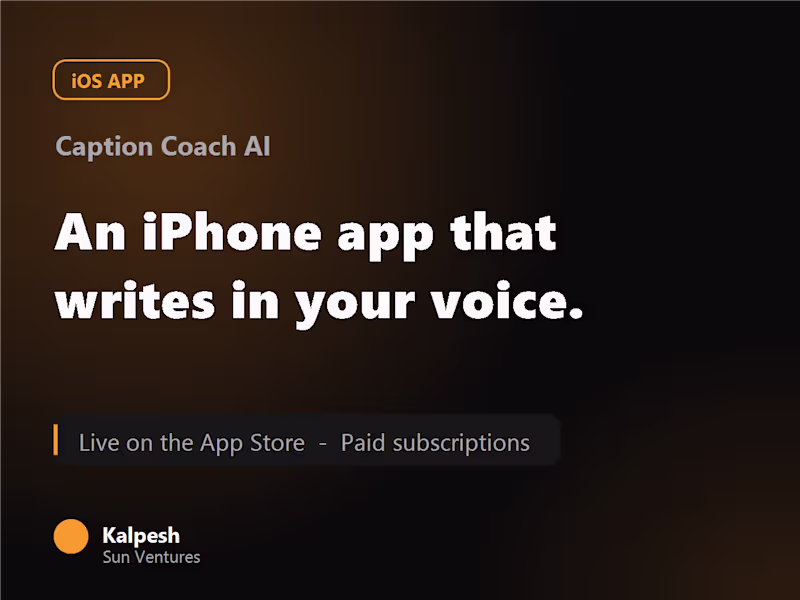 Cover image for AI iPhone App That Learns