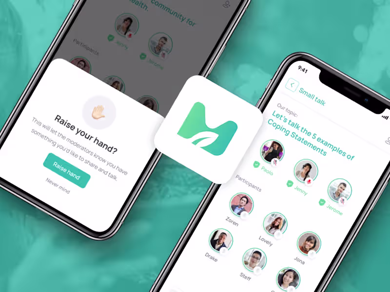 Cover image for A social chat and audio app for mental health awareness 