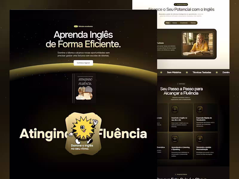 Cover image for Landing Page, Web Design for Educational Infoproduct