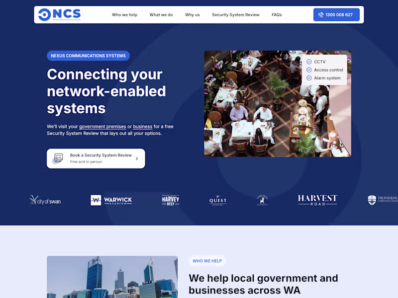 Cover image for Security Website • Design