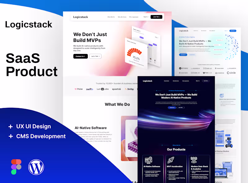 Cover image for Modern SaaS Website Design & CMS Development