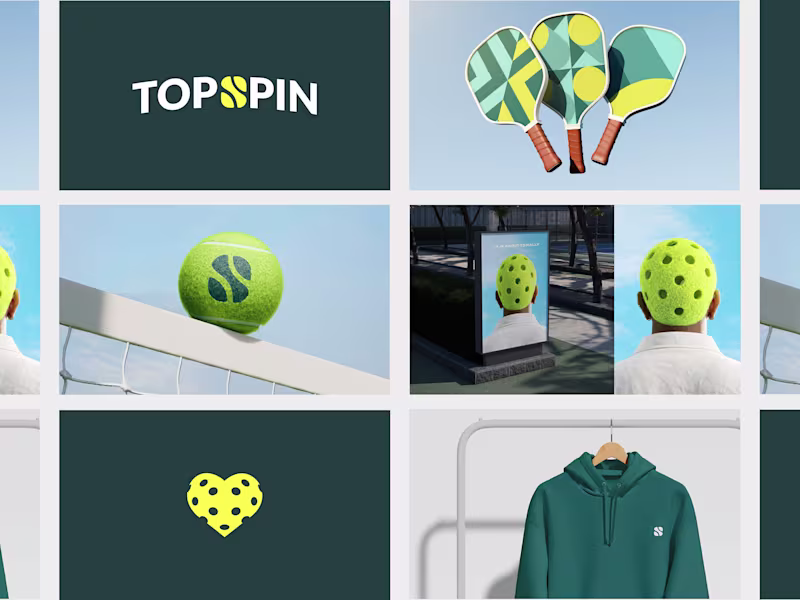 Cover image for TOPSPIN Racquet Club Brand Identity