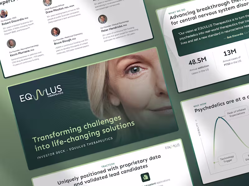 Cover image for Neuroscience Pitch Deck: Equulus Therapeutics