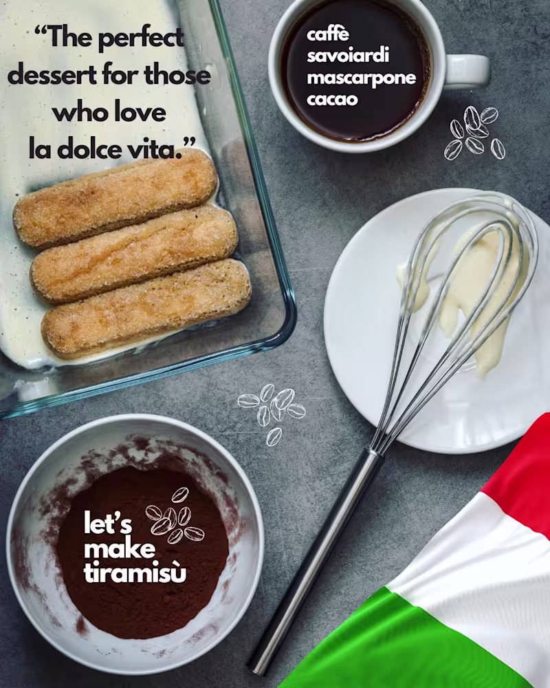 Cover image for Tiramisù… the perfect dessert to