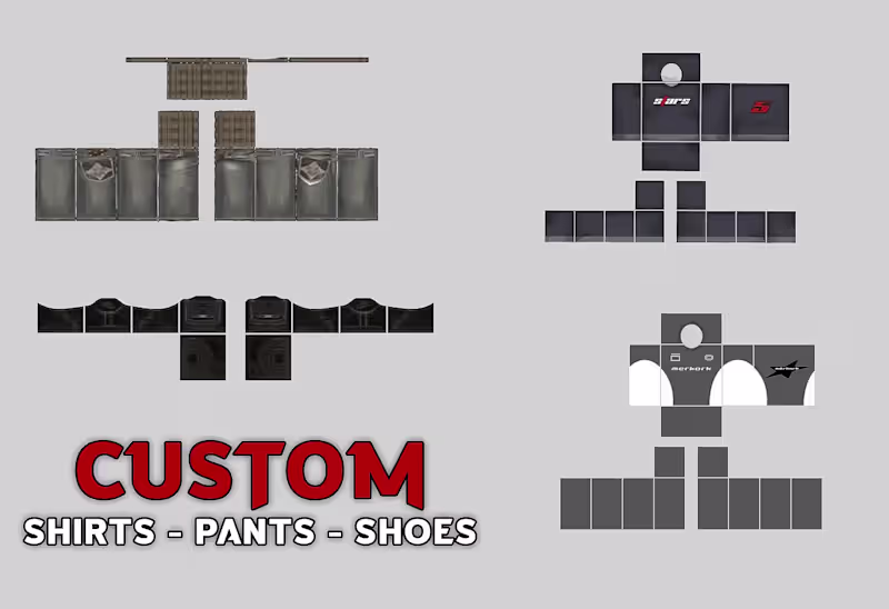 Cover image for I will design custom roblox clothes for cheap price