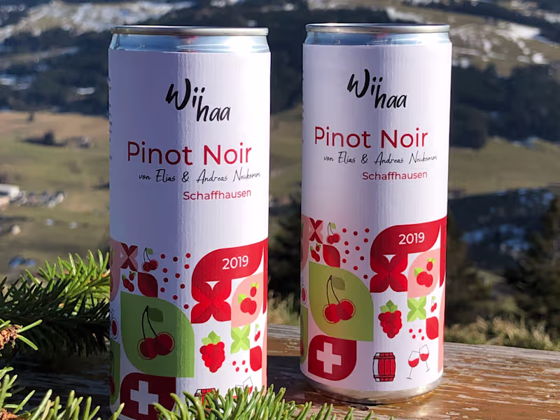 Cover image for Wihaa - Bold, Illustrative Wine Can Packaging Design