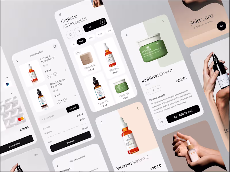 Cover image for Seamless Beauty Shopping Experience Design