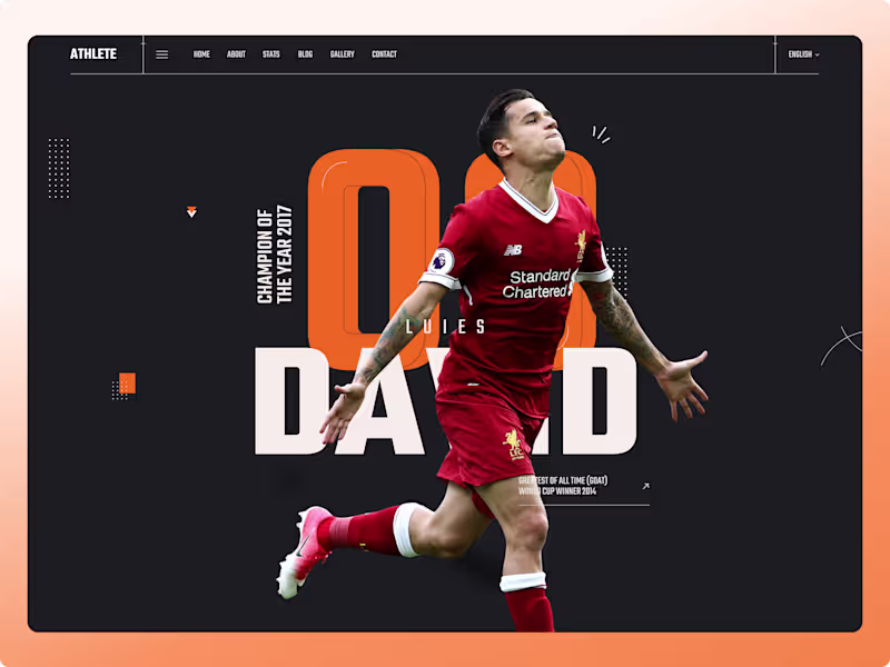 Cover image for Athlete Portfolio & Landing Page