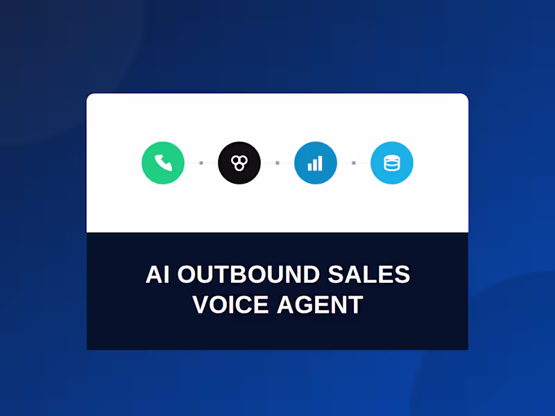 Cover image for AI Outbound Sales Voice Agent