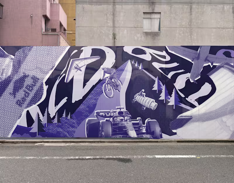 Cover image for Red Bull extreme sport mural