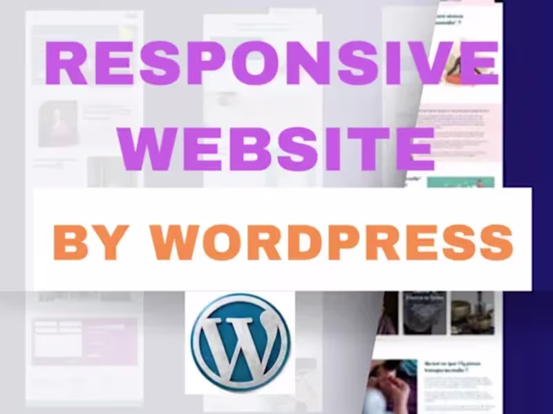 Cover image for wordpress website, design, redesign website development