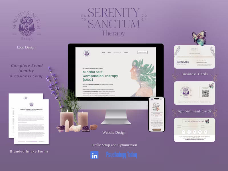 Cover image for Therapist Full Brand Identity | Website & Business Setup