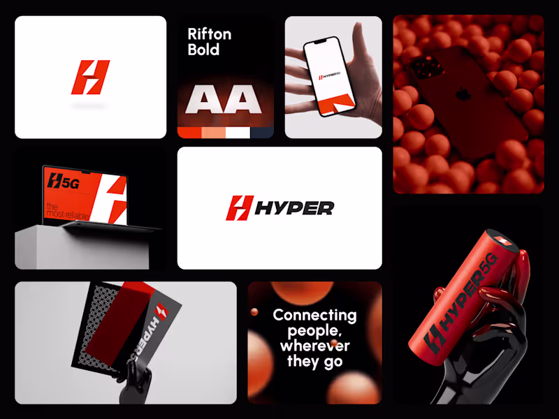 Cover image for Hyper 5G: Visual Identity & Website for a Telco Startup
