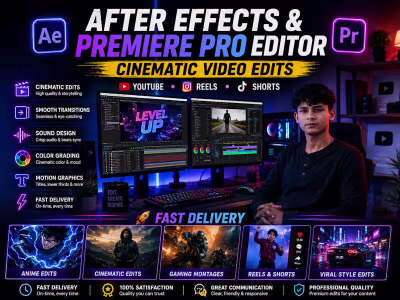 Cover image for Professional Short Form Video Editing