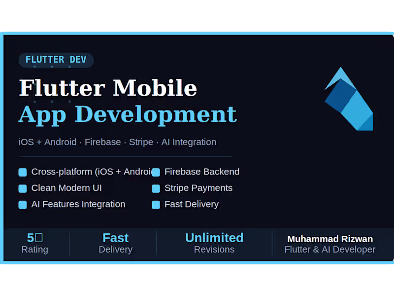 Cover image for Flutter Mobile App Development