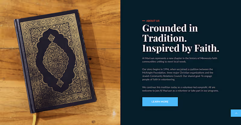 Cover image for Nonprofit Website & "Just Enough" Branding