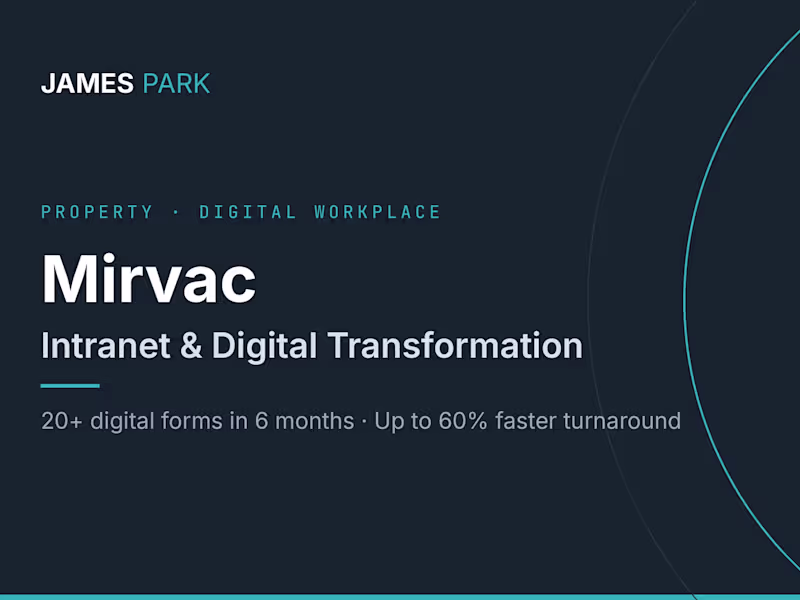 Cover image for Mirvac: Intranet & Digital Transformation
