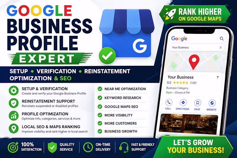 Cover image for I will set up and optimize your Google Business Profile