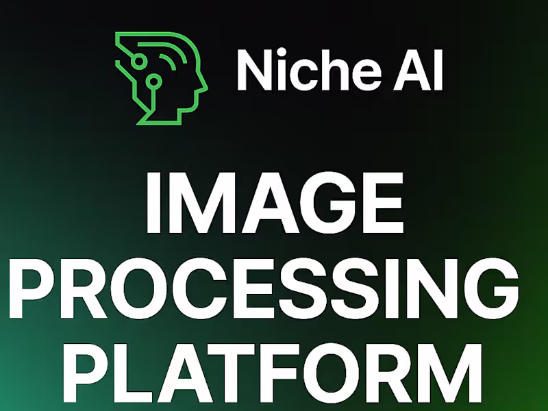 Cover image for Development of Niche AI Image Processing Platform