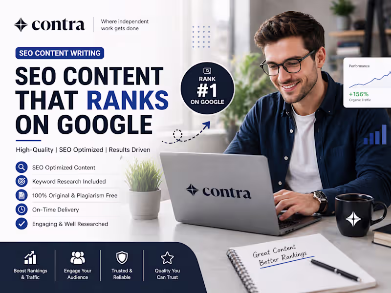 Cover image for I Will Write SEO Blog Articles That Rank on Google