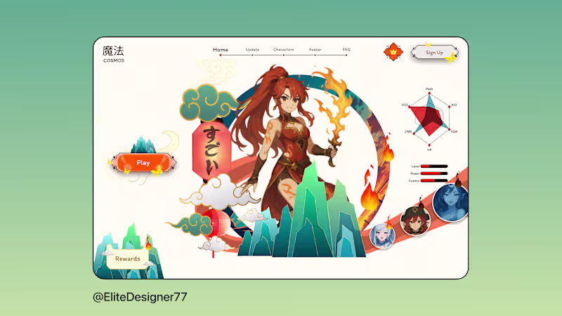 Cover image for Recent Project 🛠️ 🌟🖌️ Magic Cosmos - Game UI 🚀 This proj...
