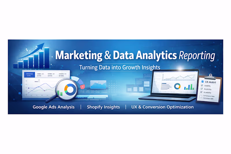 Cover image for Marketing & Data Analytics Reporting for Growth-Focused Brands