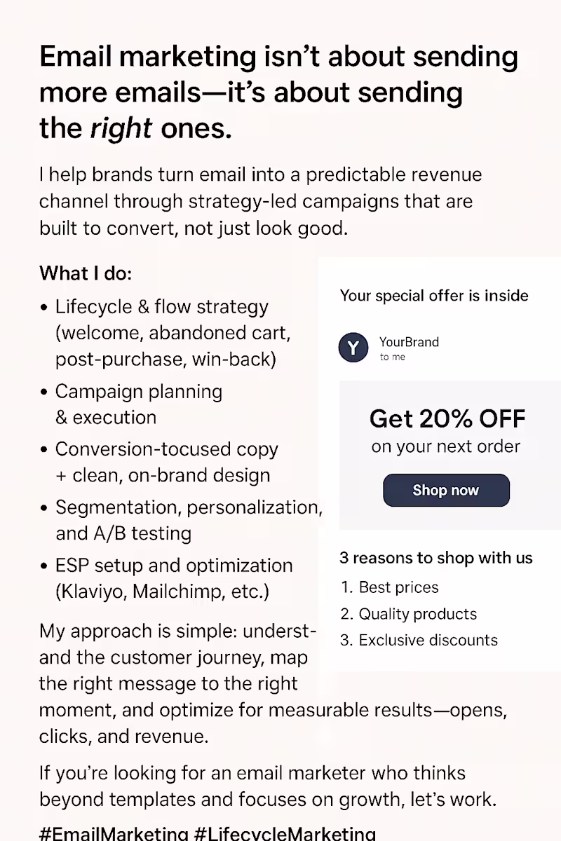 Cover image for Email marketing isn’t about sending