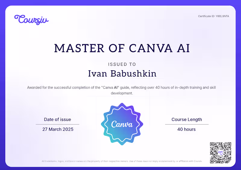 Cover image for Master of Canva AI

Through this