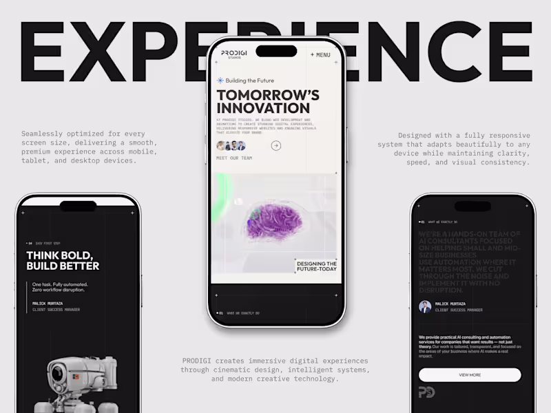 Cover image for UI UX Design Website and App - Prodigi Studios