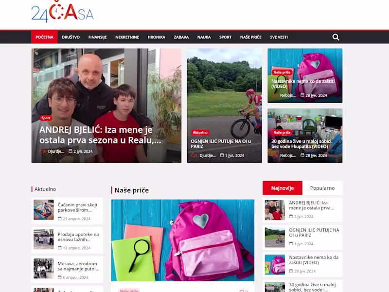 Cover image for Daily News Website