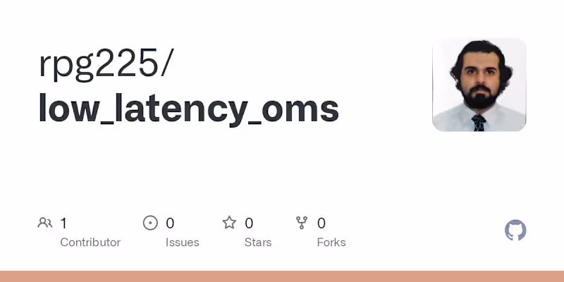Cover image for Low-Latency Order Management System in Rust