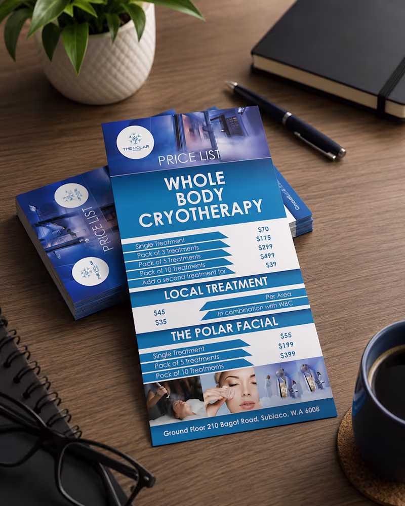 Cover image for Professional DL Flyer Design for Financial & Cryotherapy Ser...
