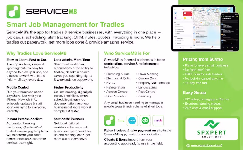 Cover image for ServiceM8 APIs to sync job