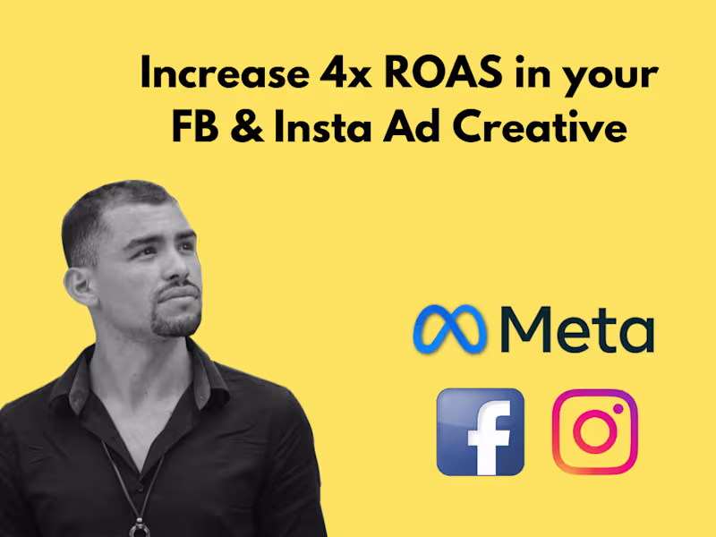 Cover image for Get 4x increase in conversion of your Creatives Face/Insta Ads