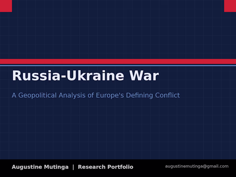 Cover image for Geopolitical Implications of the Russia-Ukraine War