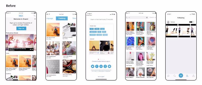 Cover image for Snack Mobile App for Millennials (Android)