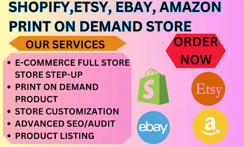 Cover image for I WILL BUILD A PROFITABLE ECOMMERCE DROPSHIPPING STORE