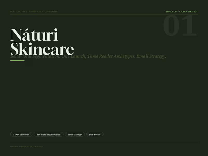 Cover image for Náturi Skincare - Email Launch