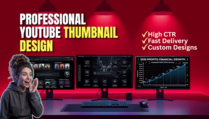 Cover image for youtube thumbnail design
