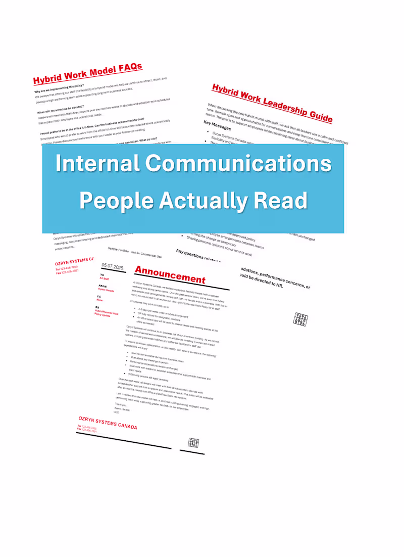 Cover image for Internal Communications