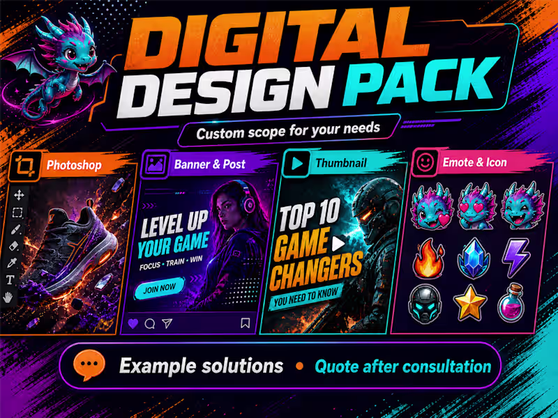 Cover image for Digital Design Pack for Brands and Creators