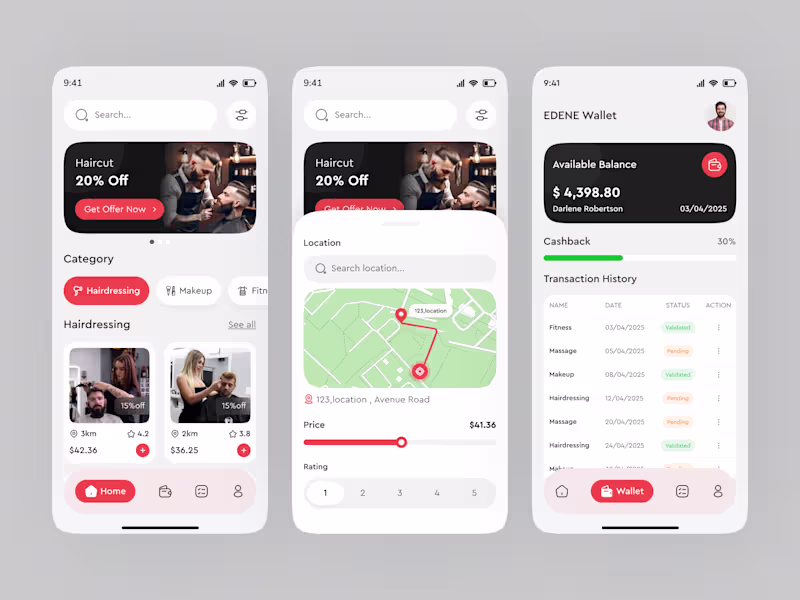Cover image for Barber and Beauty Salon Booking App Development