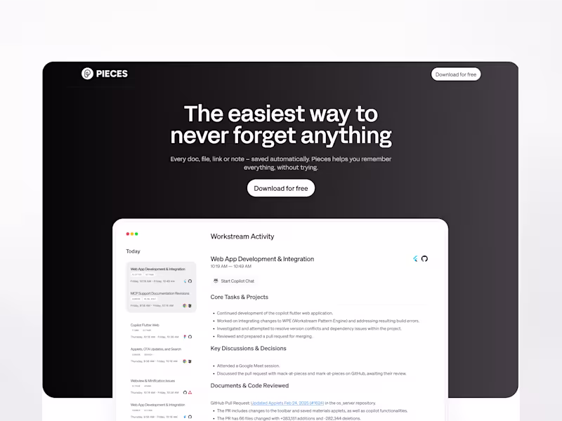 Cover image for Redesigning the Pieces Homepage | Design & Framer Development