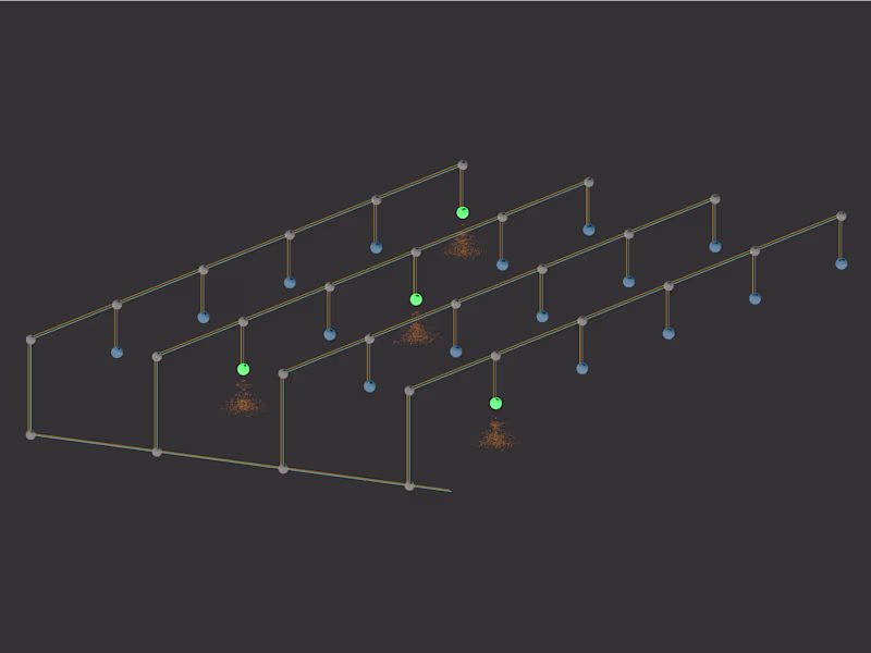 Cover image for Waterflow animation through pipes using react and three.js