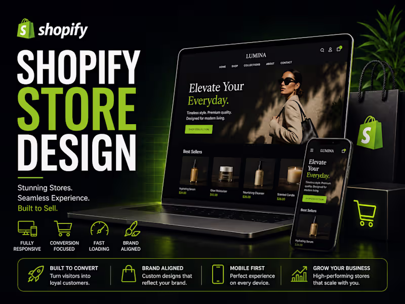 Cover image for Shopify Store Design . Built To Move Product, Not Templates