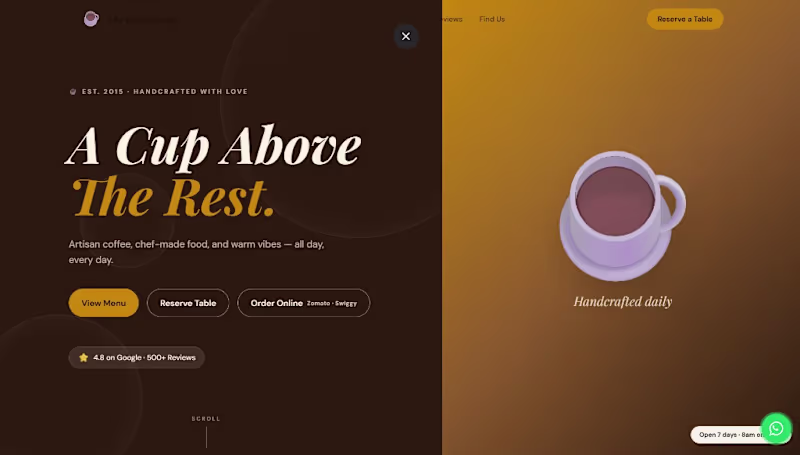 Cover image for Stylish landing page for a