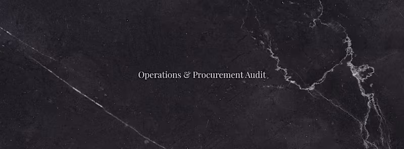 Cover image for Operations & Procurement Audit